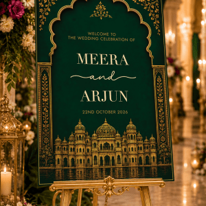 indian wedding sign