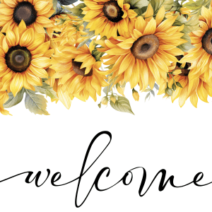 personalised sunflower wedding board