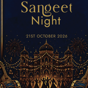 sangeet night welcome sign