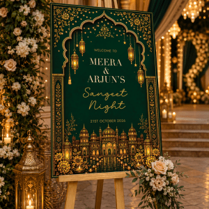 sangeet welcome board
