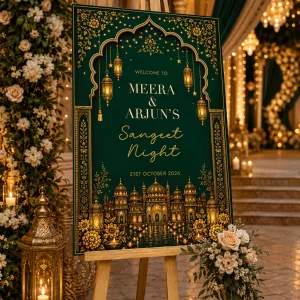 sangeet welcome board