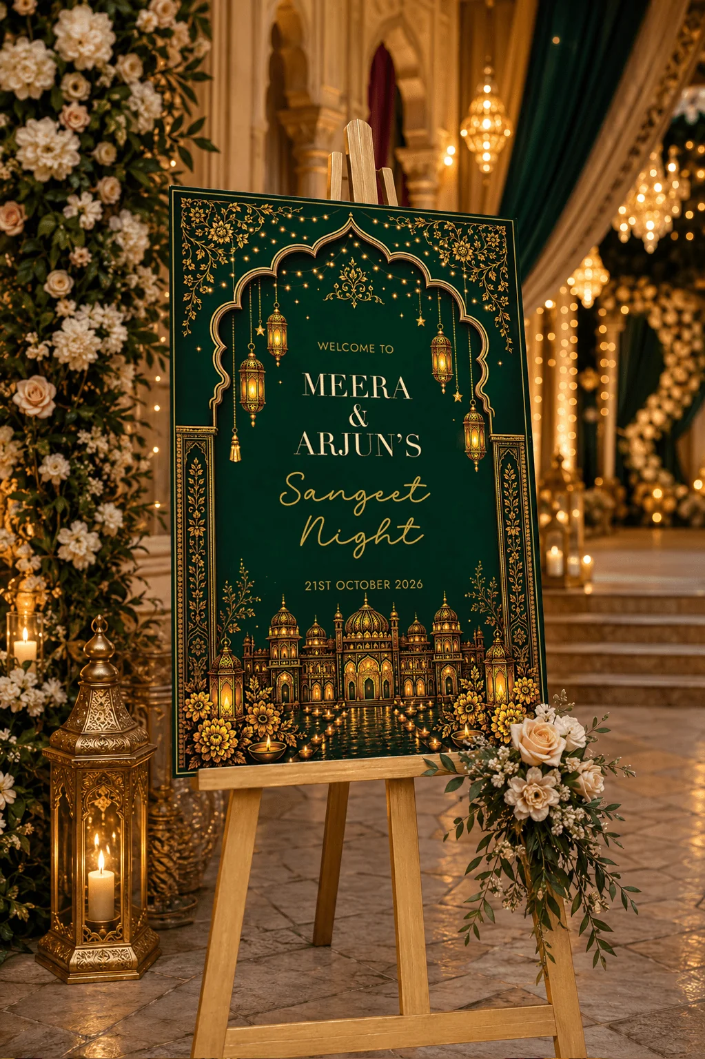 sangeet welcome board