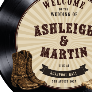 Country Music Vinyl Record boARD