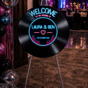 Disco Wedding Vinyl Record Sign