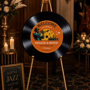 Jazz Wedding Vinyl Record Sign