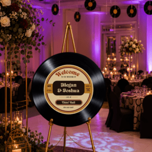 Motown Wedding Vinyl Record Sign
