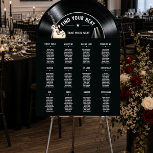 Rock Vinyl Record Seating Chart