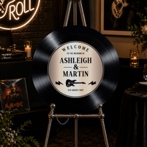 Rock Wedding Vinyl Record Sign