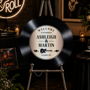 Rock Wedding Vinyl Record Sign