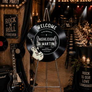 Rock Wedding Vinyl Record Sign