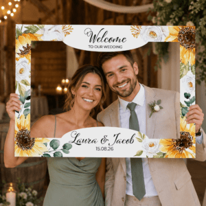 Sunflower Wedding Selfie Frame
