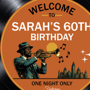Vinyl Record Birthday Board