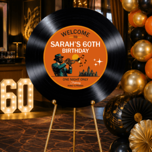 Vinyl Record Birthday Sign