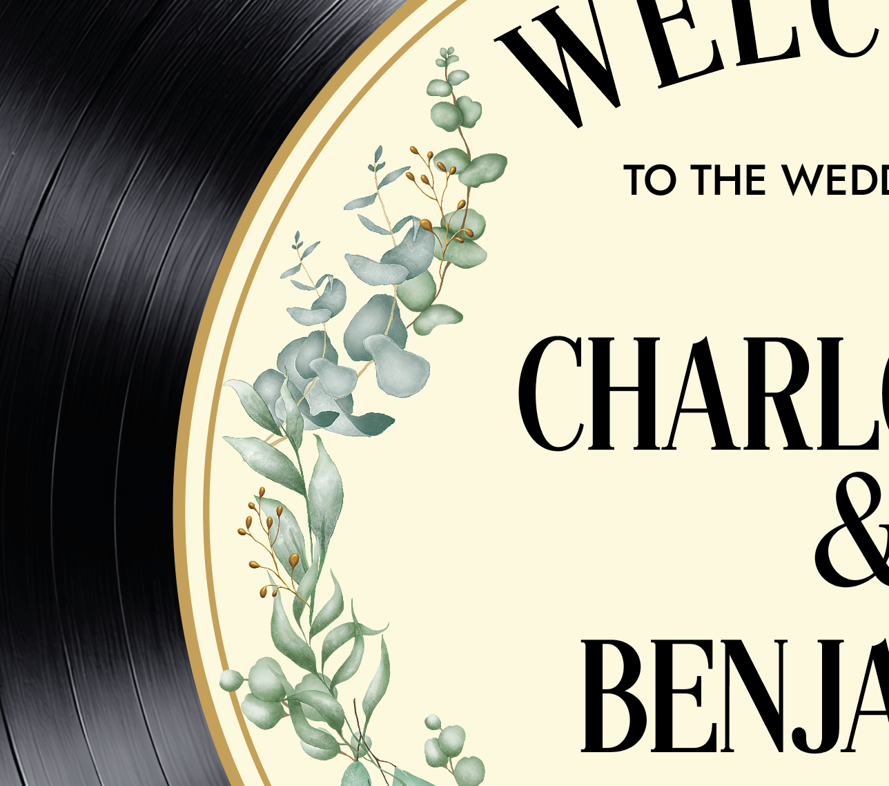 Vinyl Record Wedding Board