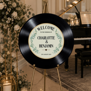 Vinyl Record Wedding Sign
