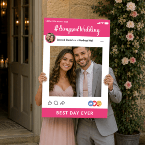 wedding selfie photo frame