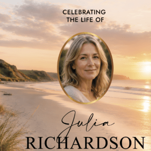 Beach Funeral Memorial sign