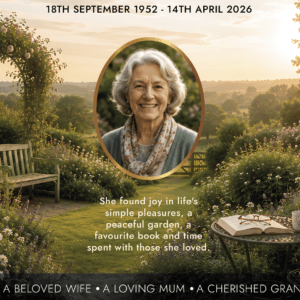 Funeral Tribute Memorial Board for Wife