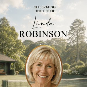 Tennis Funeral Memorial Sign