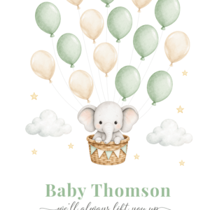 elephant 15 balloons