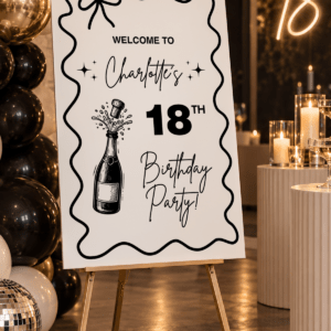 18th Birthday Welcome Sign