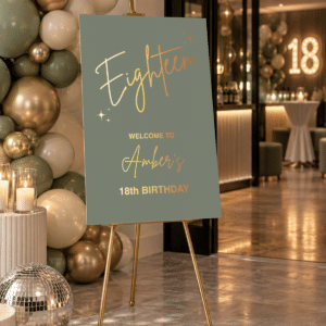 personalised 18th birthday entrance sign