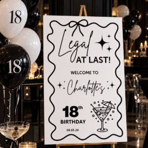 Legal At Last 18th Birthday Sign